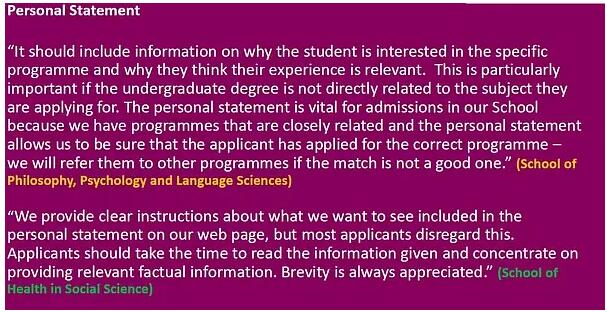 ���ڰ�������ѧPersonal Statement�Ĺٷ�����